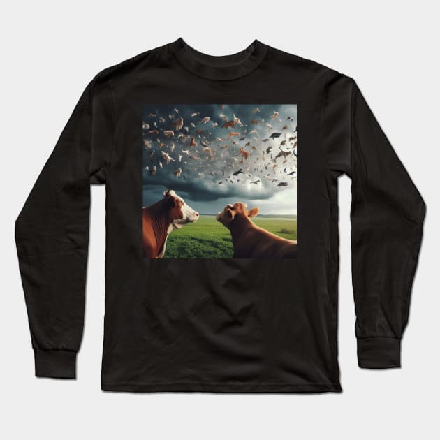 Raining Cats and Dogs Long Sleeve T-Shirt by DadOfMo Designs